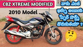 Hero Honda CBZ Xtreme Full Modified  Repainting Restoration Total cost [upl. by Petra]