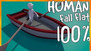 Human Fall Flat  Full Game Walkthrough No Commentary  100 Achievements [upl. by Rasaec]