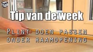 Hoe pas je een plint onder een raamopening [upl. by Sabella]