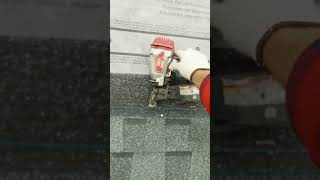 Max superroofer youtubeshorts shorts Roofing  What brand of nail gun do you use [upl. by Georgine552]