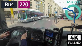 Bus 220 RATP  Gare de BrysurMarne RERGare de Torcy RER  4K60FPS [upl. by Nitniuq]