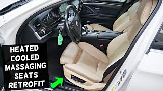 BMW F10 F11 HEATED VENTILATED MASSAGING SEATS RETROFIT BMW F10 F11 528i 535i 520i 530i 550i 518d 520 [upl. by Einnaj]