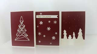 Weihnachtskarten basteln  DIY  Christmas Cards [upl. by Nelav]