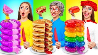 Défi De Cuisine Moi vs GrandMère  Qui Gagne la Bataille Secrète en Cuisine Jelly DO Challenge [upl. by Cecilla]