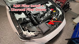 2022 WRX KampN Drop In Filter Install  Charcoal Filter Delete [upl. by Aihcila]