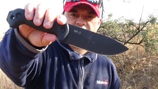 KaBar Becker BK2 Campanion Fixed Blade Knife 55 inches Review by Survival Zone Africa [upl. by Norej455]