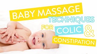 How To Treat Colic amp Constipation  Baby Massage Course Part Two  Channel Mum [upl. by Stefa]