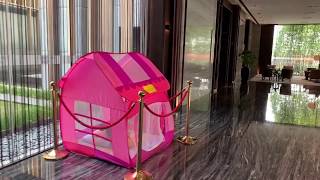 Courtyard by Marriott Shanghai International Tourism and Resorts Zone Hotel walk throughroom tour [upl. by Skillern]