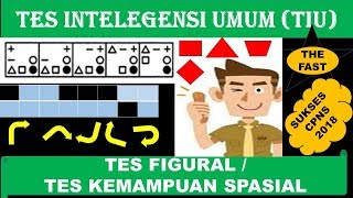 Tes FIGURAL Kemampuan Spasial CPNS 2018  TIU [upl. by Yezdnil]