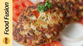 Chicken Chapli Kabab Recipe By Food Fusion [upl. by Tabshey]