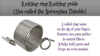 Review How to crochet with a Norwegian knitting thimblefinger ring [upl. by Nannarb]