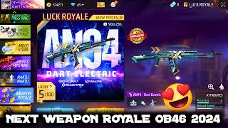 NEXT WEAPON ROYALE FREE FIRE 2024  WEAPON ROYALE NEW GUN SKIN  UPCOMING OB46 UPDATE WEAPON ROYAL [upl. by Sherilyn]