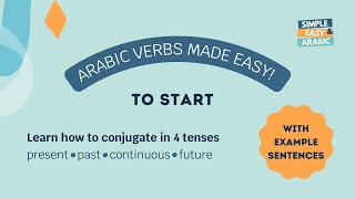 To Start  Verb of the Day  Levantine Arabic  Simple and Easy Arabic Arabic [upl. by Adnilym492]