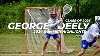 George Deely 26 Goalie  2024 Summer Highlights [upl. by Yerkovich775]