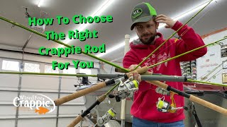 How To Choose The RIGHT Crappie ROD For You  Best CRAPPIE Rod  Match Your Rod To Your TECHNIQUE [upl. by Annorah754]