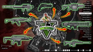 GTA 5  All Secret and Rare Weapon Locations Rail Gun Sniper Rifle amp more [upl. by Zimmer]