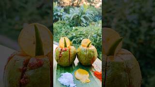 Amazing masala guava  Who loves guava  Amazing guava fruit cutting asmr shortsfeed ytshorts [upl. by Rubi374]