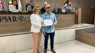 CÂMARA MUNICIPAL CONCEDE TÍTULO DE CIDADÃO PEDREIRENSE AO SENHOR RAIMUNDO FOTÓGRAFO [upl. by Flowers499]