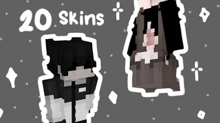 20 Black skins for Minecraft 🖤 [upl. by Eendys380]