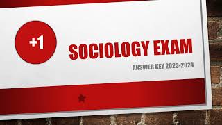 Plus one Sociology Christmas Exam  Answer keyPart 2 [upl. by Hinda]