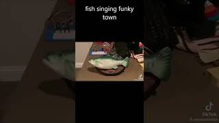 fish singing funky town [upl. by Ellehcsar]