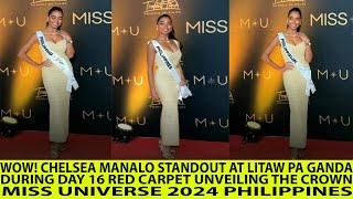 WOW CHELSEA MANALO STANDOUT IN RED CARPET UNVEILING OF THE CROWN MISS UNIVERSE 2024 PHILIPPINES [upl. by Anwahsat83]