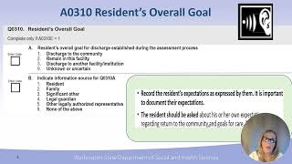 MDS30 Section Q Participation in Assessment and Goal Setting [upl. by Fadden]