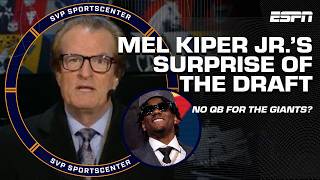 Mel Kiper Jrs SURPRISE OF THE DRAFT 👀 New York Giants didnt take JJ McCarthy  SC with SVP [upl. by Sinnal]