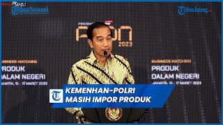 Jokowi Sentil KemenhanPolri Masih Impor Seragam dan Senjata [upl. by Htnamas]