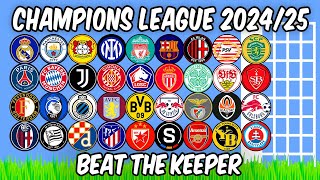 Beat The Keeper  Champions League 202425  Algodoo Marble Race [upl. by Arikehs]