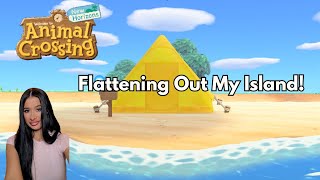 Animal Crossing Flattening Out My Island and Planning Mocha [upl. by Ahsertal]