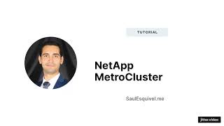 MetroCluster Tutorial  NetApp [upl. by Loralie885]