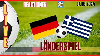 LIVE  Länderspiel Deutschland vs Griechenland  Reaktionen [upl. by Antsirhc]