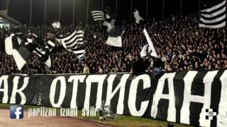 Grobari  full report 4 angle  Partizan  FC Augsburg 10122015 [upl. by Halden]