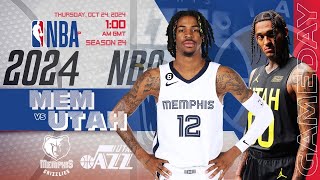 Memphis Grizzlies vs Utah Jazz  NBA Live Score Update [upl. by Nabi]