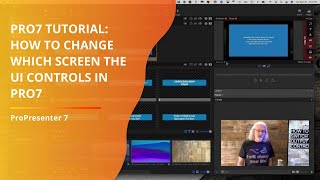 ProPresenter 7 Tutorial How to switch which screen the pro7 UI controls [upl. by Otsuaf]