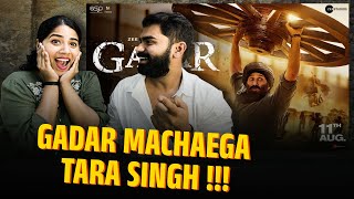 Gadar 2 Official Trailer Reaction  Sunny Deol 🔥🔥🔥 HE IS COMING [upl. by Highams646]