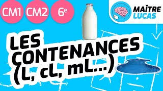 Mesurer les contenances CM1  CM2  Litre décilitre nombres entiers  Cycle 3  Mesures [upl. by Noryk]