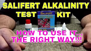 Salifert Alkalinity Test Kit  How To Use It  The Right Way [upl. by Trojan224]