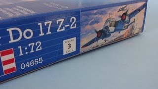 Inbox Review  REVELL  Dornier Do 17 Z2  172 Scale [upl. by Jarlathus]