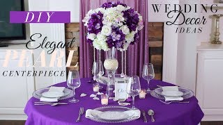 Tall DIY Wedding Centerpiece  Dollar Tree DIY Wedding Decor [upl. by O'Carroll]