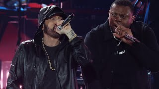 Eminem  Rap God Live at Rock amp Roll Hall of Fame 2022 Induction 4K Pro Multicam [upl. by Arrakat692]