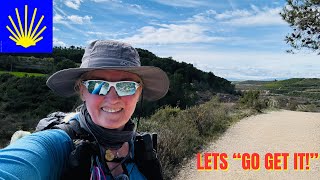 5  Camino de SantiagoEntering wine country camino hiking [upl. by Colier]