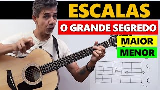 Como tocar ESCALA MAIOR e MENOR no violão com o mesmo SHAPE Desenho  Prof Sidimar Antunes🎸 [upl. by Nageem994]