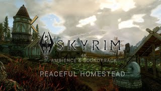 Skyrim 4k Ambience  NO COMMENTARY  Peaceful Homestead  VHZ VIBES [upl. by Einnad]