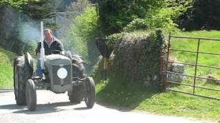 vintage tractor  ballymurphy club  ploughing april 2011  Rosoillig vintage run  Ireland [upl. by Hsivat]