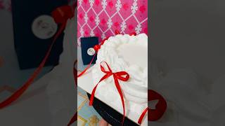 Gorgeous vintage cake decoration with ribbons vintagecake viralvideo shortsviral subscribe [upl. by Eeral]