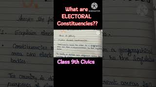 Explain Electoral Constituencies Class 9th civics 🇮🇳 chapter 3 🗳️  Electoral Politics  🙏 [upl. by Tihor847]