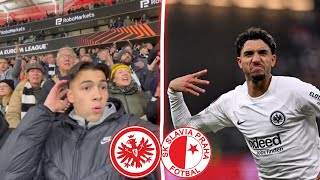 Marmoush Traumtor😍 Erstes mal Waldstadion🔥 Eintracht Frankfurt  Slavia Prag  Stadion Vlog [upl. by Aicenra]