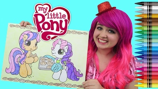 Vintage My Little Pony Scootaloo amp Sweetie Belle GIANT Coloring Book  COLORING WITH KiMMi THE CLOWN [upl. by Betz541]